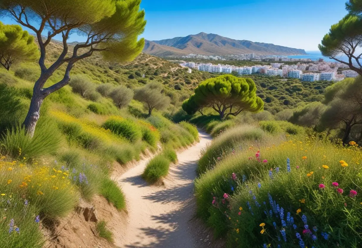 Upptäck naturens skönhet i Benalmádenas naturreservat illustration