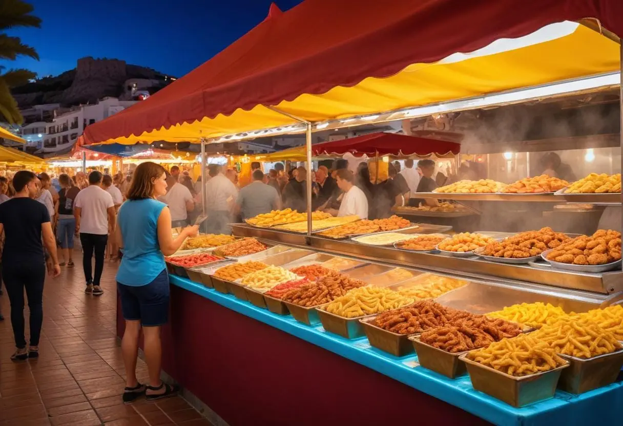 Street food i Benalmádena illustration